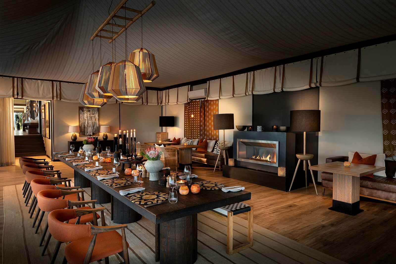 Sindile Luxury Tented Camp: Das Restaurant Sindile Luxury Tented Camp: Das Restaurant