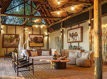 Tubu Tree Camp: Die Lounge im Zentralbereich