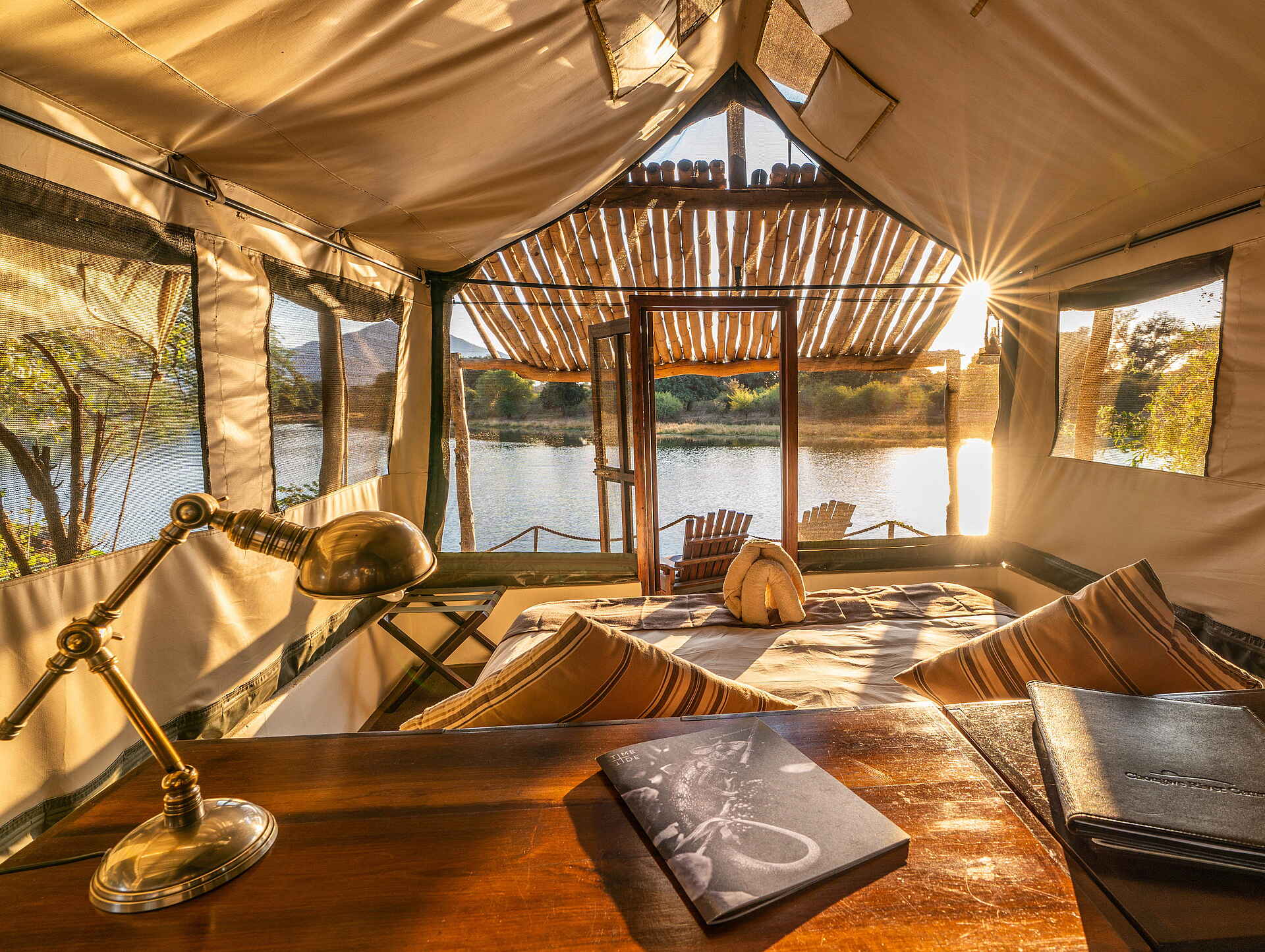 Time + Tide Chongwe Camp: Gästezelt von innen