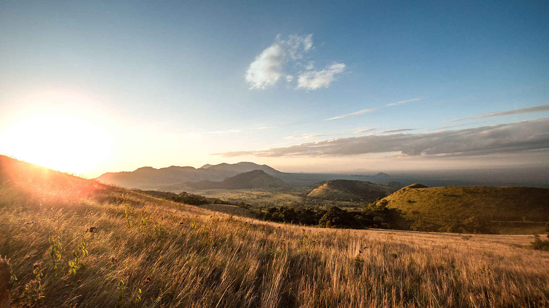 Finch Hattons: Sonnenuntergang über den Chyulu Hills