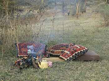 Lake Natron Camp: Feuerstelle im Freien