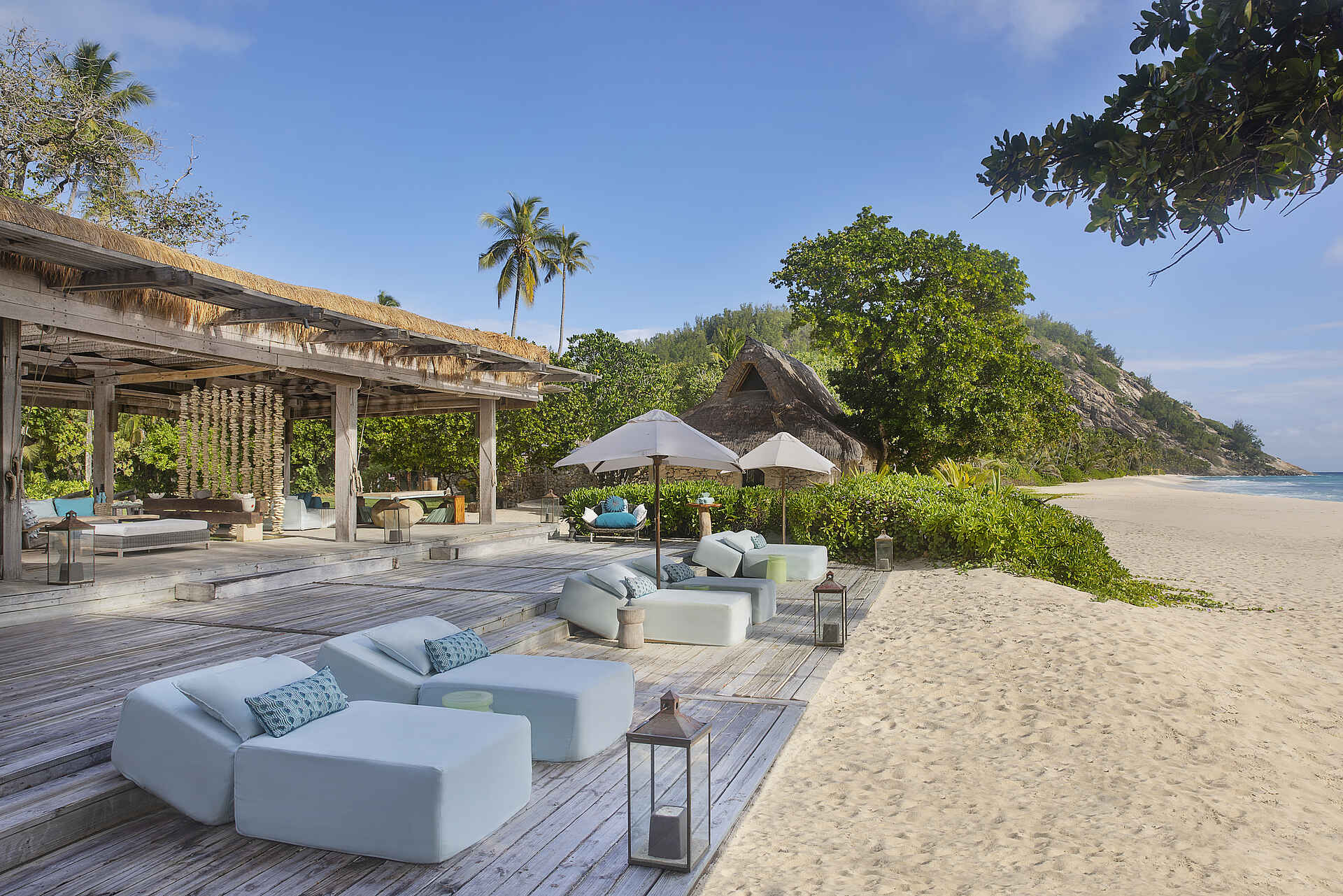 North Island: Terrasse am Strand