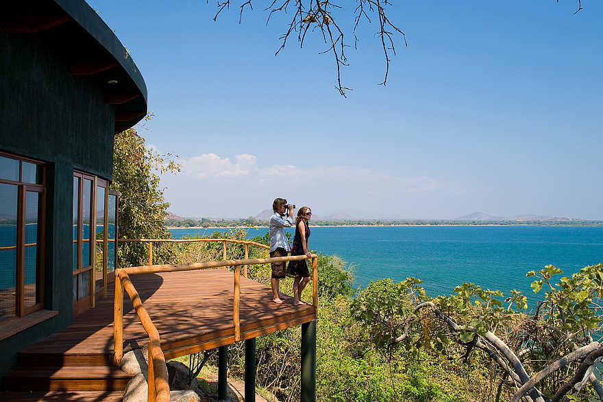 Pumulani Lodge: Weiter Seeblick Pumulani Lodge: Weiter Seeblick