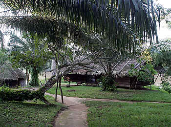 Sangha Lodge: Eingang zum Hauptgebäude Sangha Lodge: Eingang zum Hauptgebäude