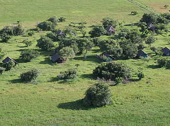 Shoebill Island Camp: Luftbild