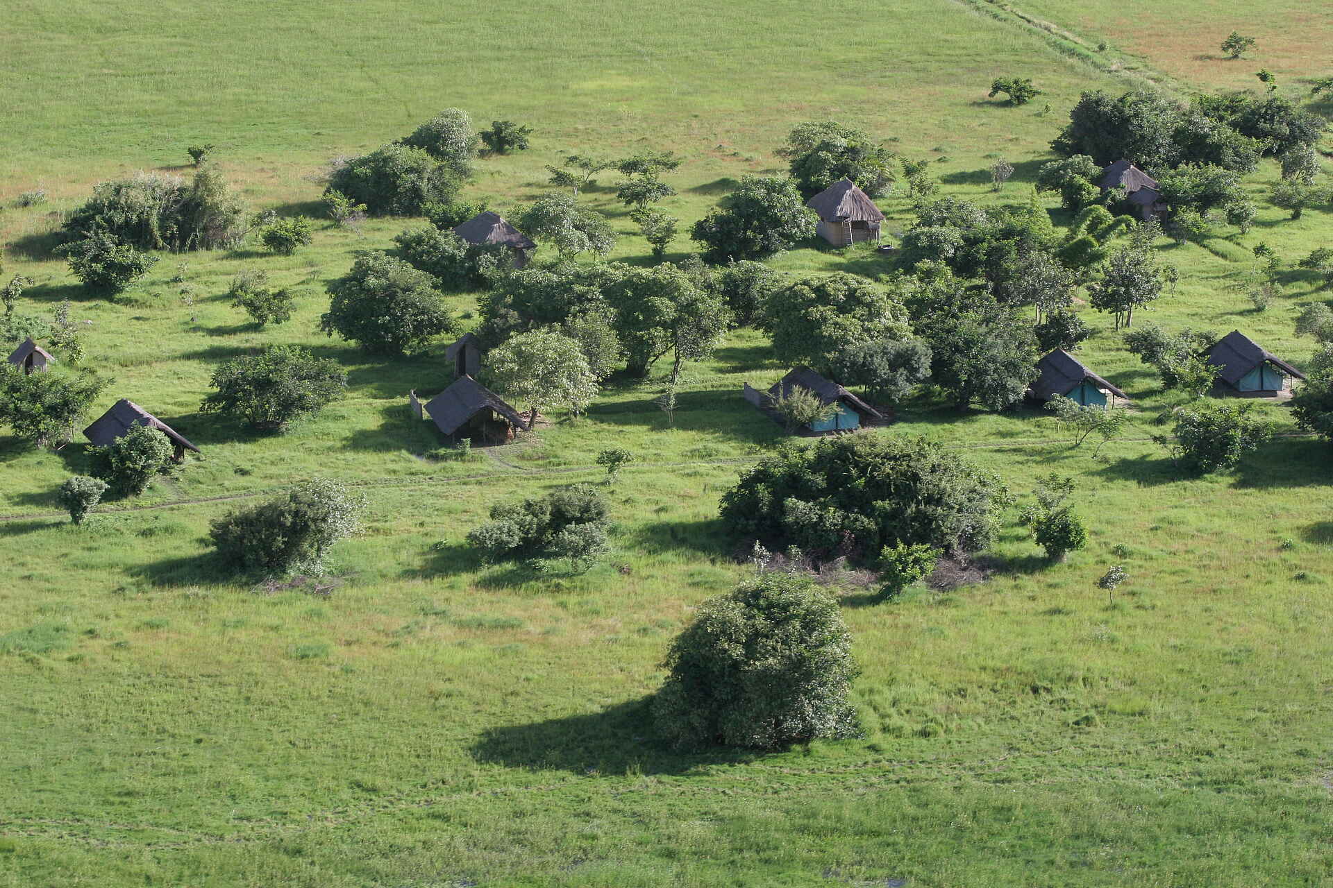 Shoebill Island Camp: Luftbild Shoebill Island Camp: Luftbild