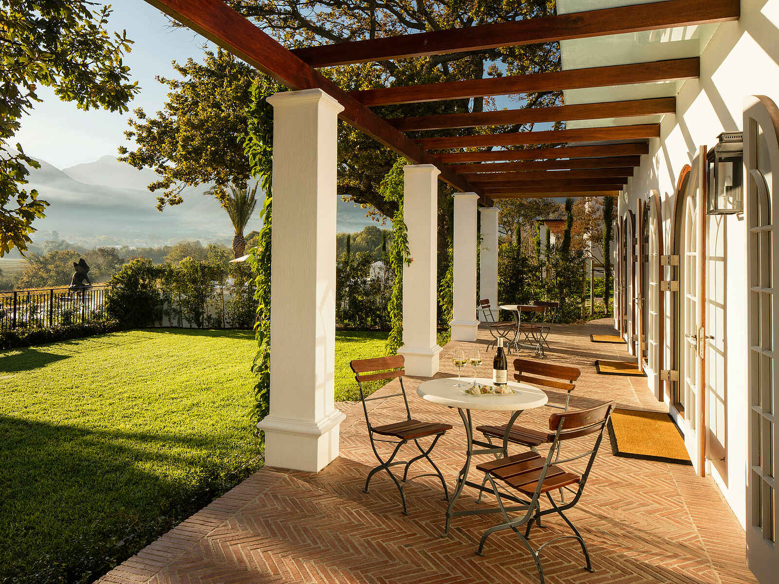 Leeu Estates: Terrasse der Executive Suite Leeu Estates: Terrasse der Executive Suite