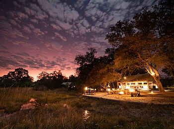 Okavango Explorers Camp: Abendstimmung Okavango Explorers Camp: Abendstimmung