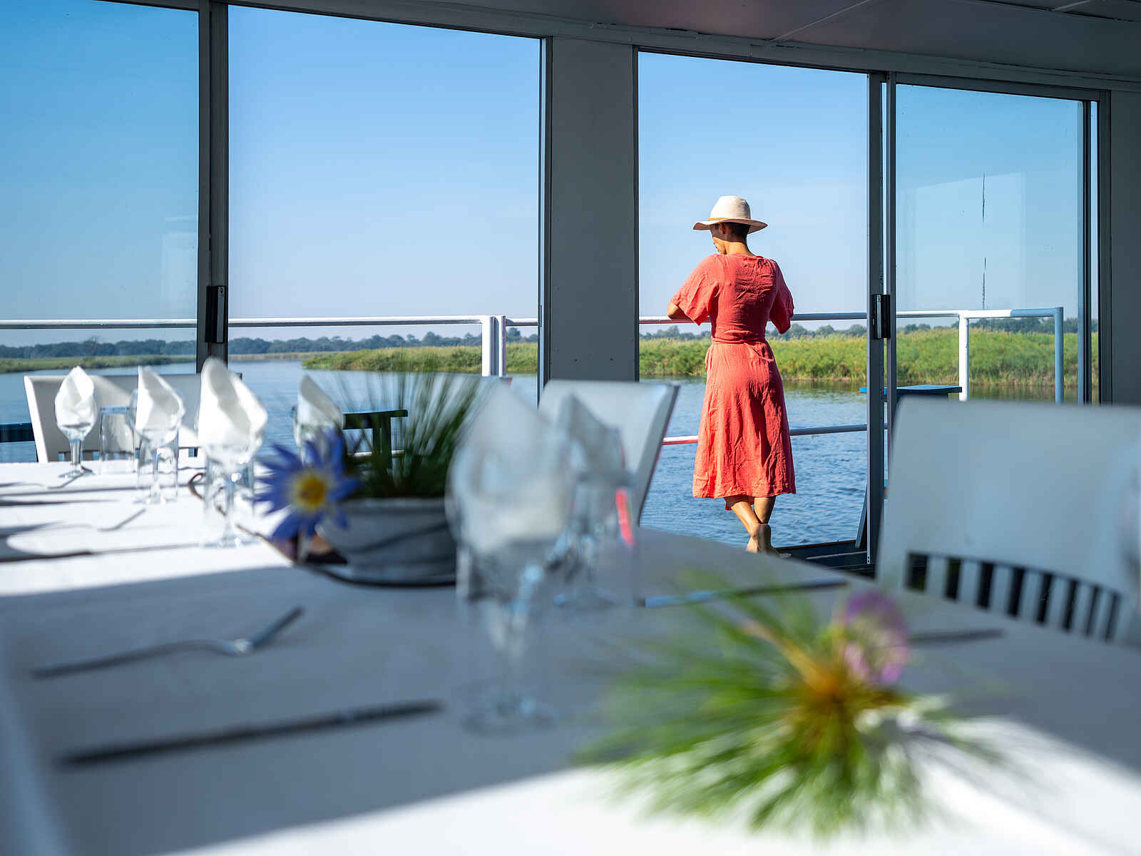 Okavango Spirit: der Speisesaal Okavango Spirit: der Speisesaal