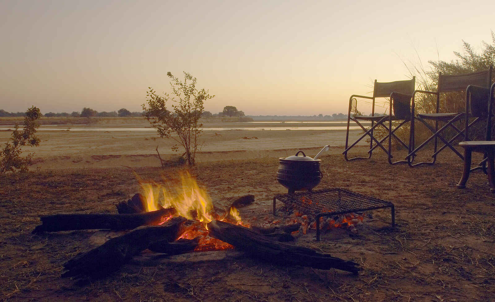 Tafika Camp: Gästechalet unter Bäumen Tafika Camp: Gästechalet unter Bäumen