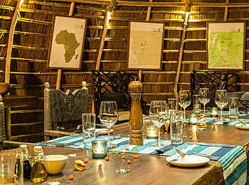 Ngaga Camp: Der Essensbereich