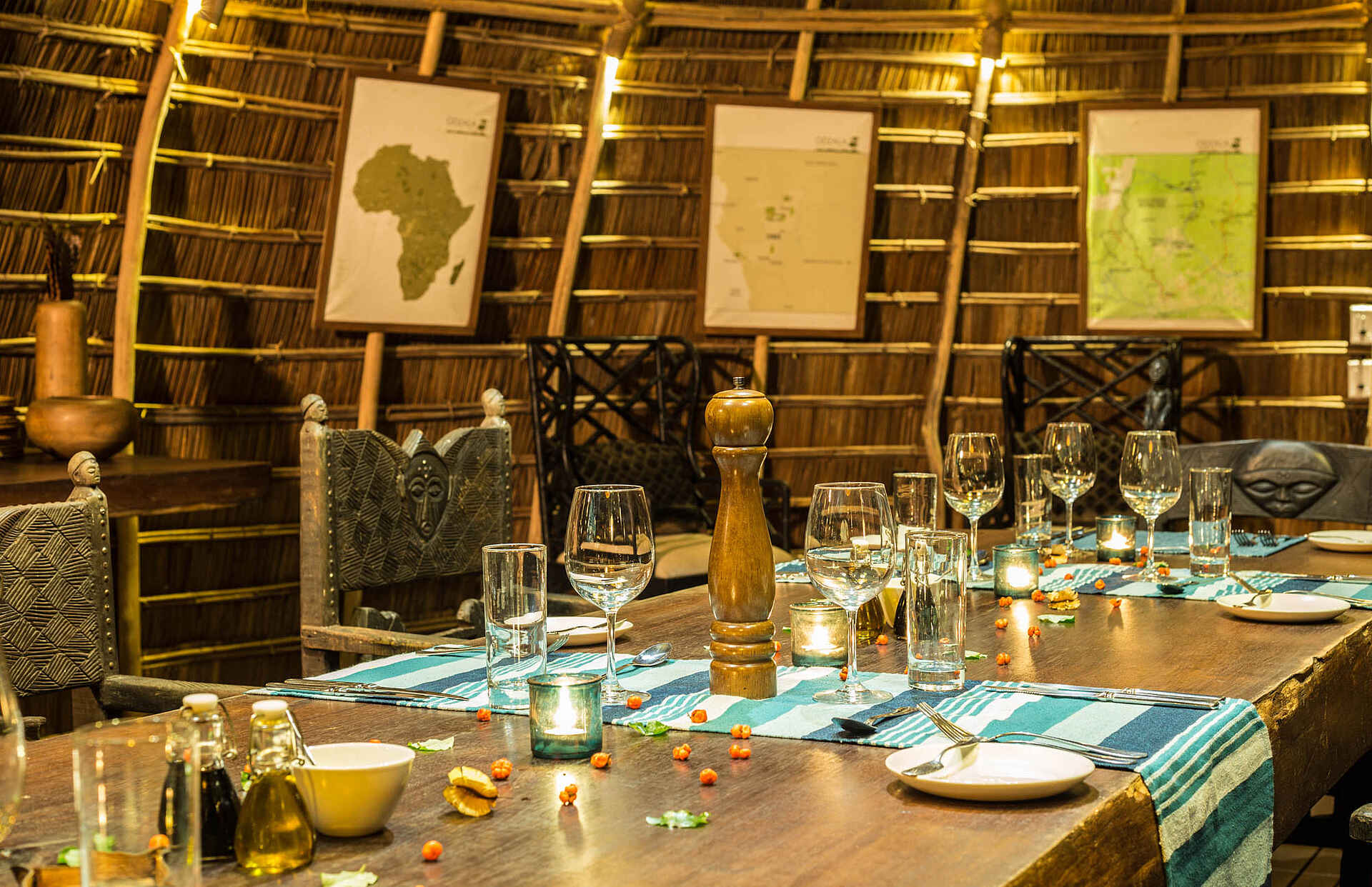 Ngaga Camp: Der Essensbereich