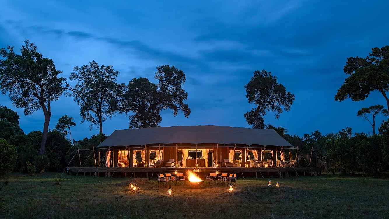 Paradise Plains Camp: Boma und Gemeinschaftszelt