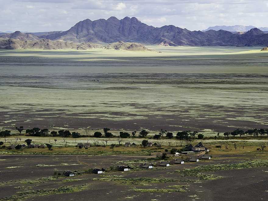 Little Kulala: Luftaufnahme des Little Kulala Camps Little Kulala: Luftaufnahme des Little Kulala Camps