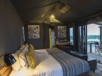 Linyanti Tented Camp: Einzebetten Linyanti Tented Camp: Einzebetten