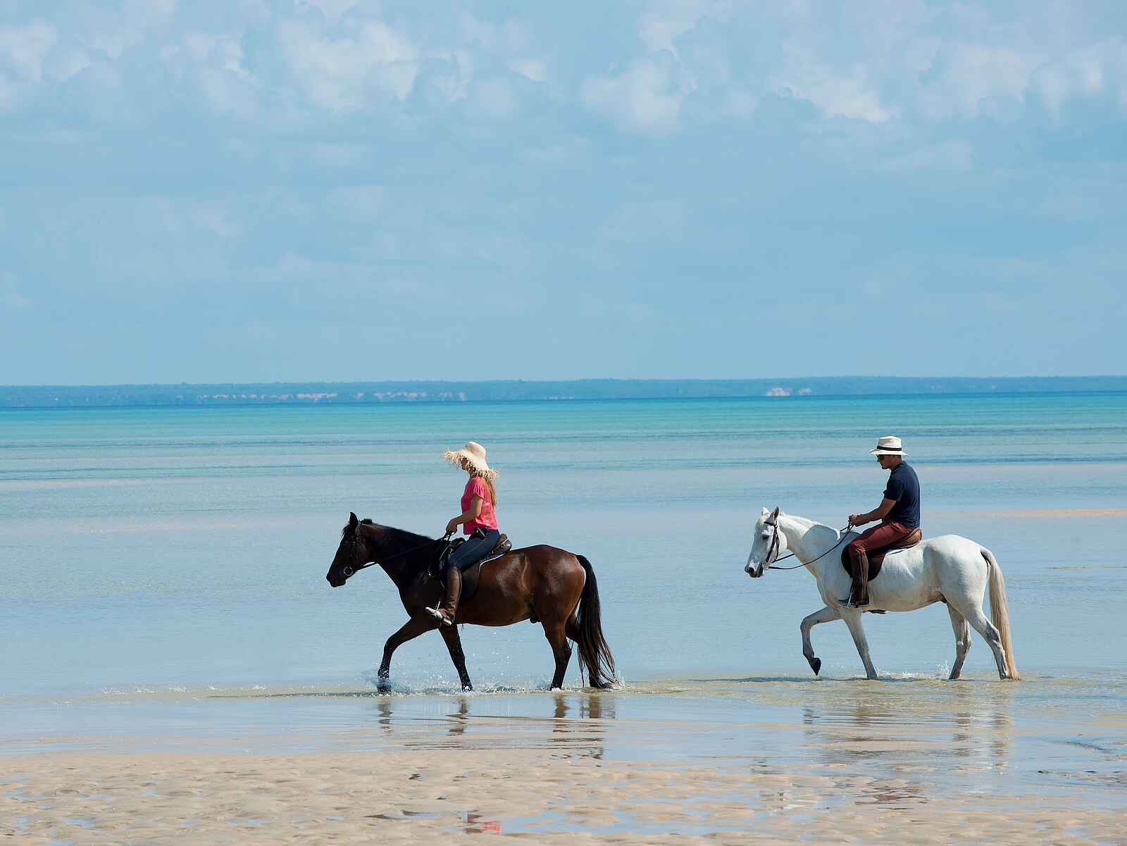 andBeyond Benguerra Island: Ausritt am Strand andBeyond Benguerra Island: Ausritt am Strand