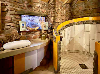 Namib Outpost: Badezimmer der Superior Suite Namib Outpost: Badezimmer der Superior Suite
