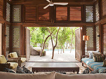 Vamizi Island: Kipila Lounge mit Terrasse