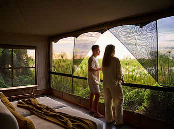 Xugana Island Lodge: Double Room Blick hinaus