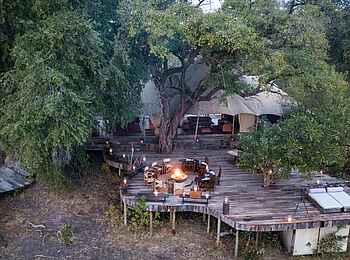 Zarafa Camp: Terrasse