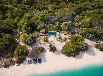 andBeyond Benguerra Island: Familiensuite von Oben