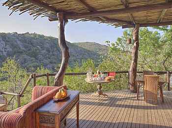 &Beyond Phinda Rock Lodge: Ausblick von der Terrasse &Beyond Phinda Rock Lodge: Ausblick von der Terrasse