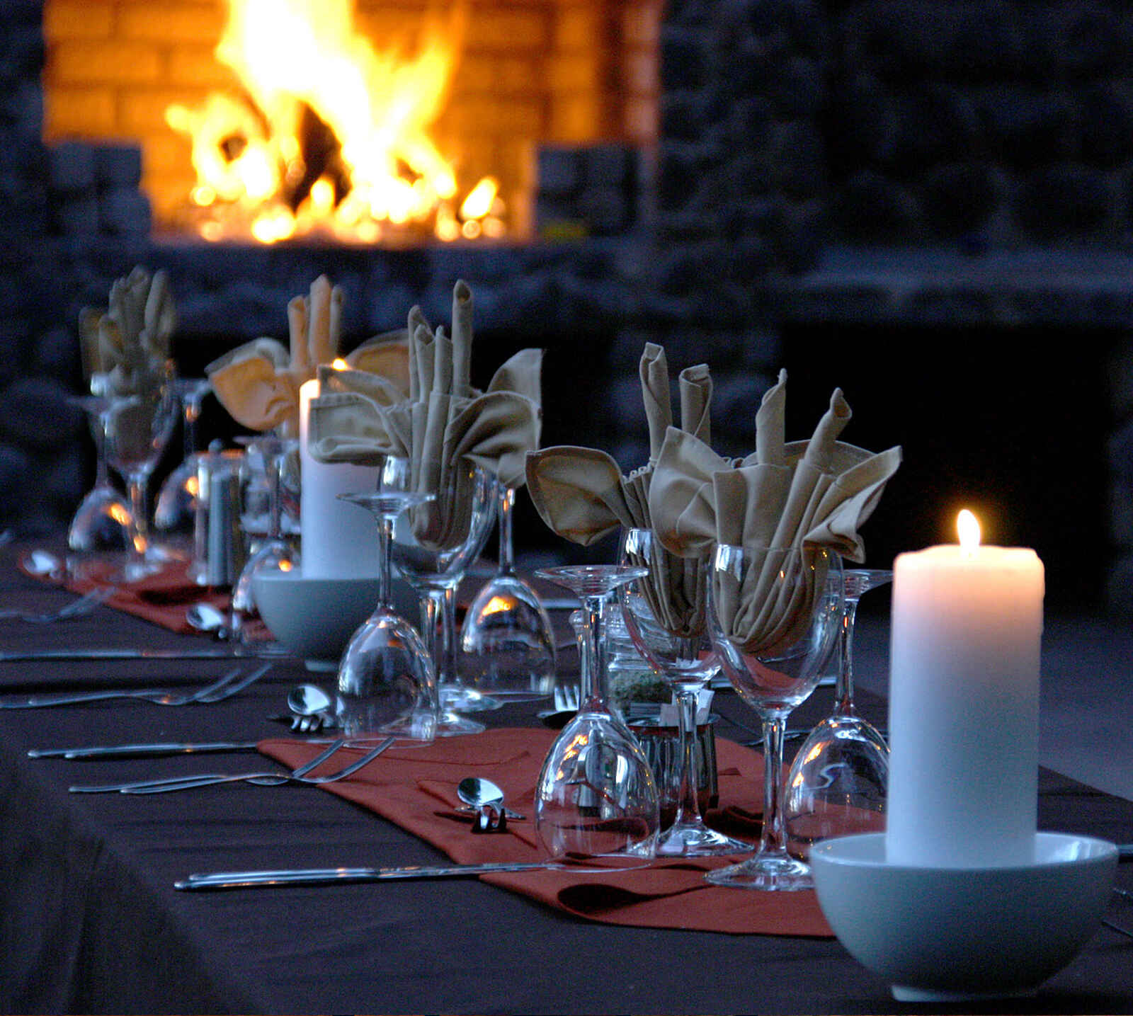 Kalahari Farmhouse: Abendessen Kalahari Farmhouse: Abendessen