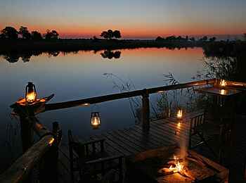 Lianshulu Lodge: Abendstimmung Lianshulu Lodge: Abendstimmung