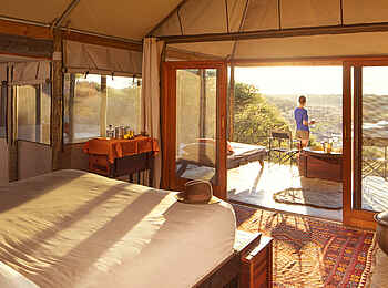 Meno a Kwena Camp: Double Tent Bett Meno a Kwena Camp: Double Tent Bett