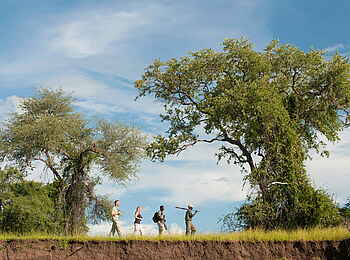 Time + Tide Chinzombo: Bushwalk im South Luangwa Tal