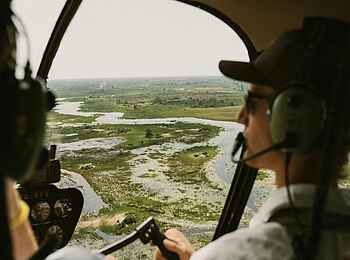 Duba Plains Suite: Helikopterflug