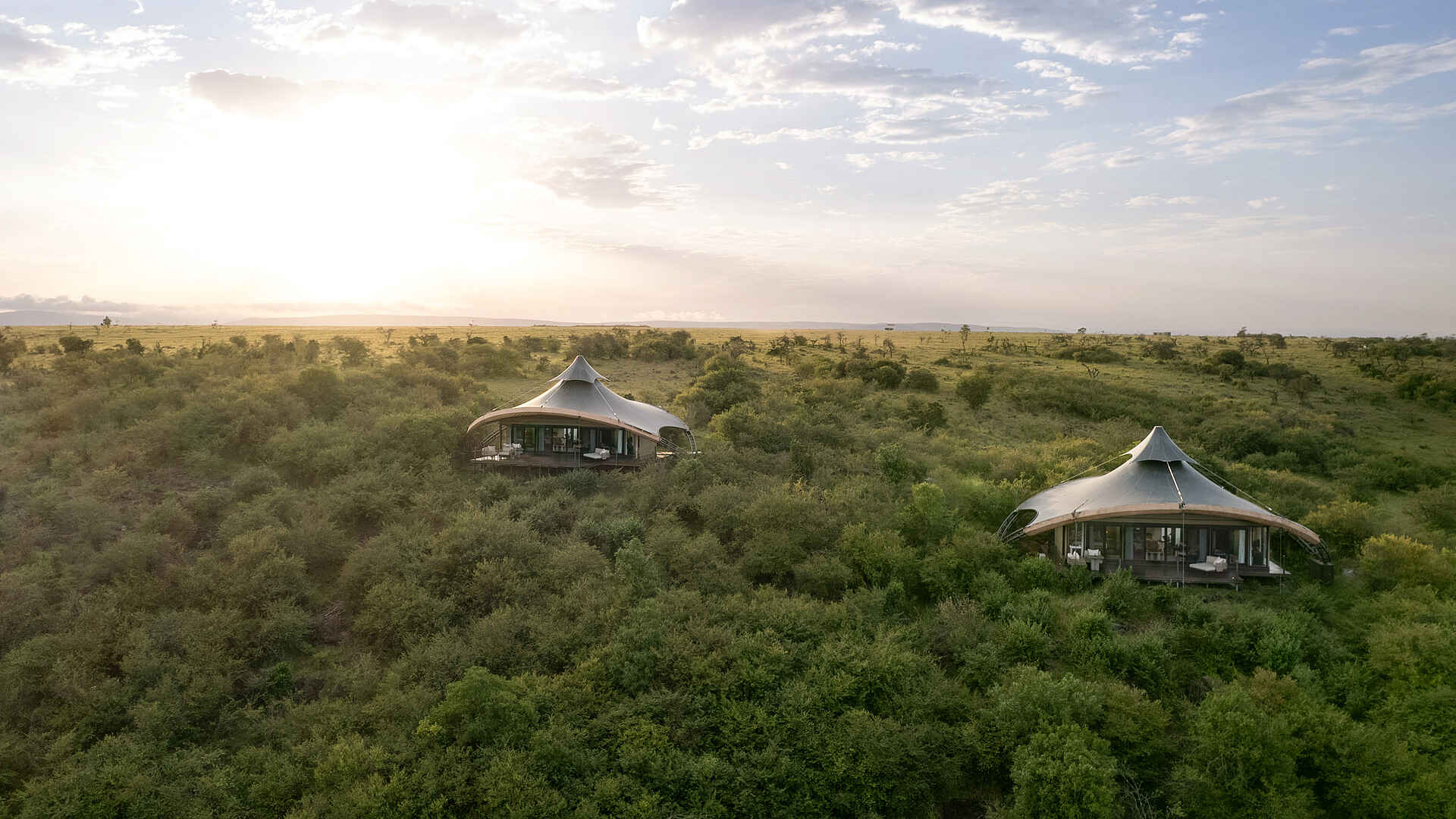 Mahali Mzuri: Blick auf Zeltsuiten