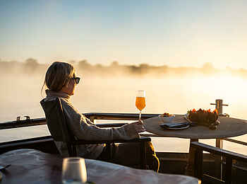 Mukwa River Lodge: Ausblick