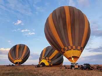 Serengeti Woodlands Camp: Heißluftballon