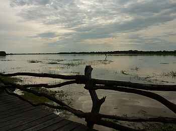 Kafunta River Lodge: Flut vor dem Camp