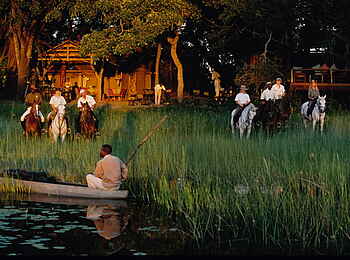 Kujwana Camp: Blick aufs Camp