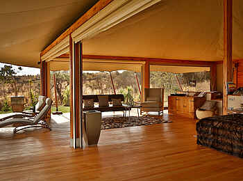 Loisaba Tented Camp: Blick ins Zelt Loisaba Tented Camp: Blick ins Zelt