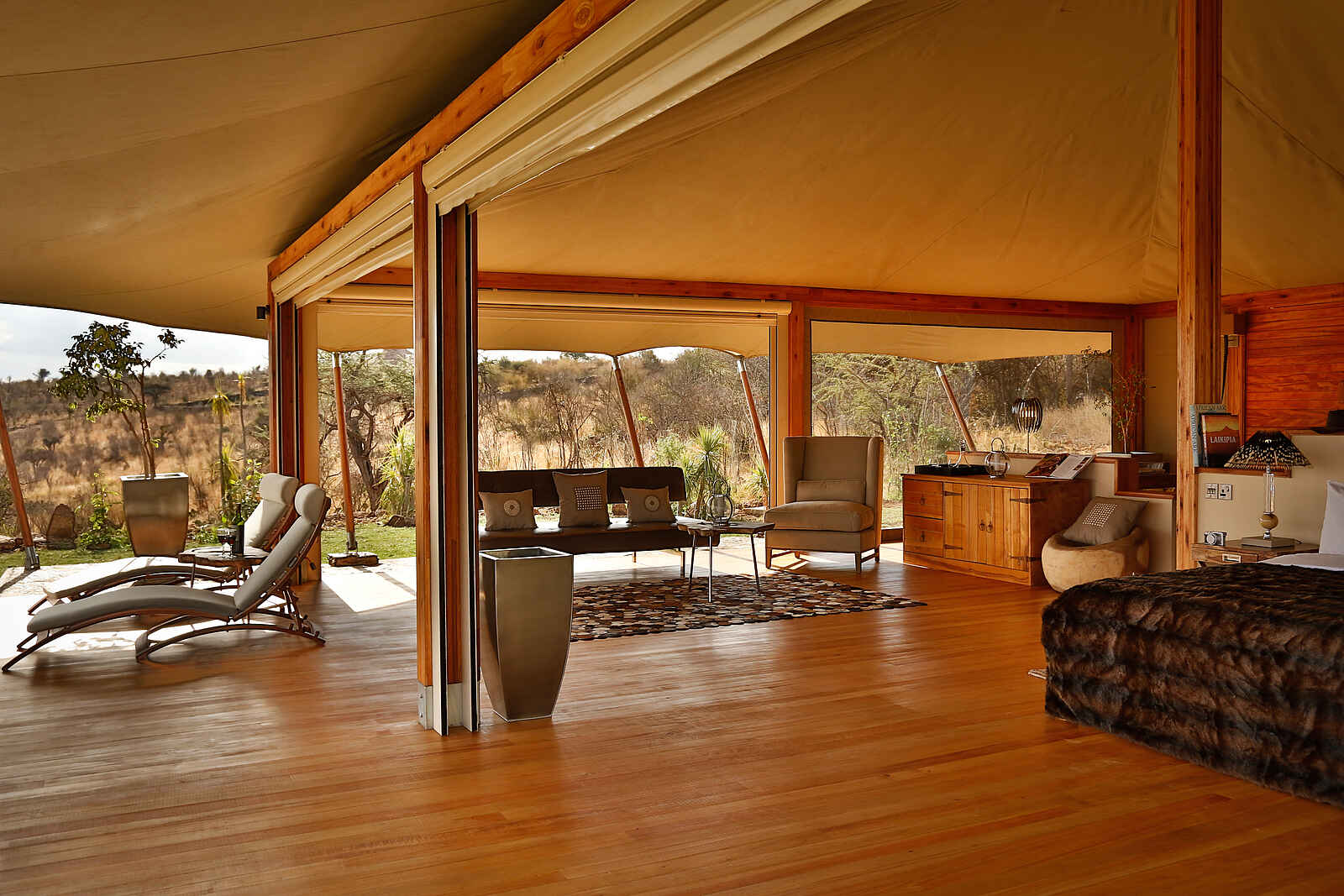 Loisaba Tented Camp: Blick ins Zelt Loisaba Tented Camp: Blick ins Zelt