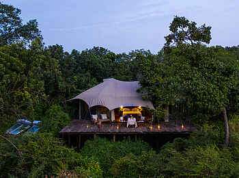 Mara Plains Camp: Ein Gästezelt Mara Plains Camp: Ein Gästezelt