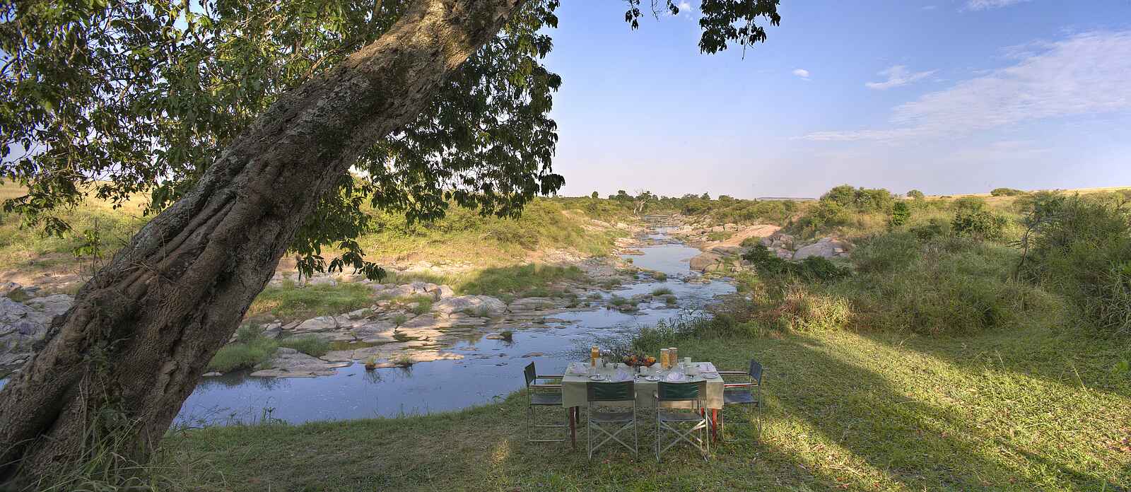 Rekero Camp: Picknick am Talek River Rekero Camp: Picknick am Talek River