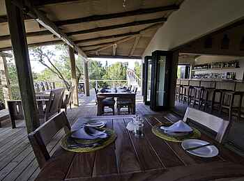 Rocktail Beach Camp: Essbereich