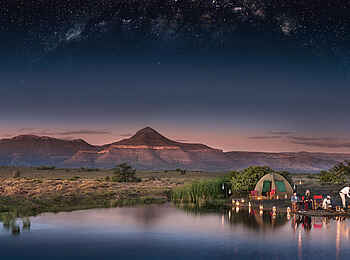 Samara Karoo Lodge: Abendstimmung