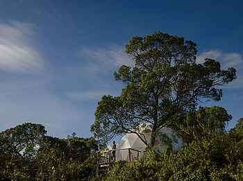 The Highlands Camp: Kuppelzelt-Exterieur