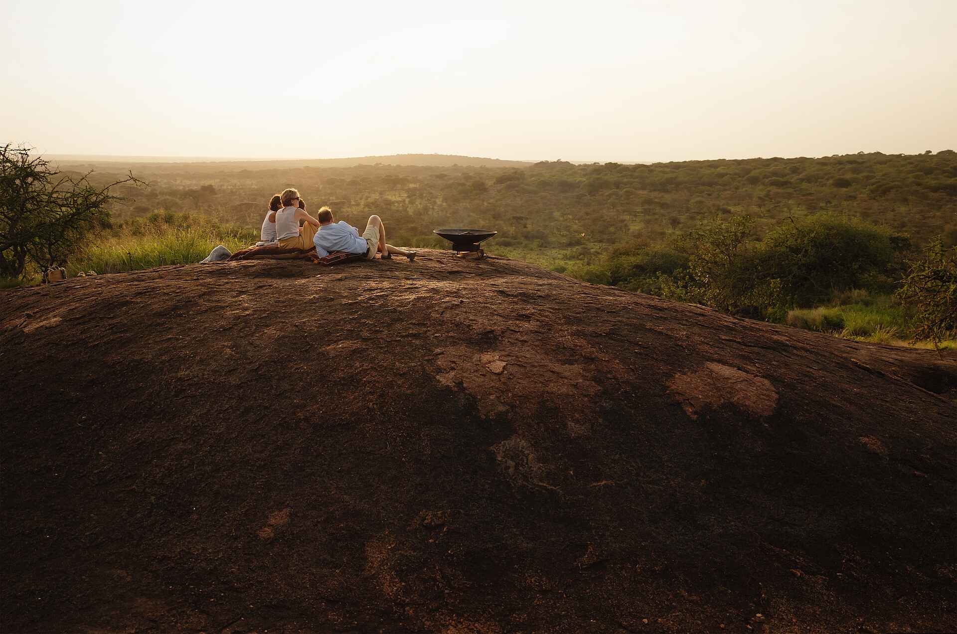 Kusini Serengeti Camp: Feuerstelle mit Aussicht
