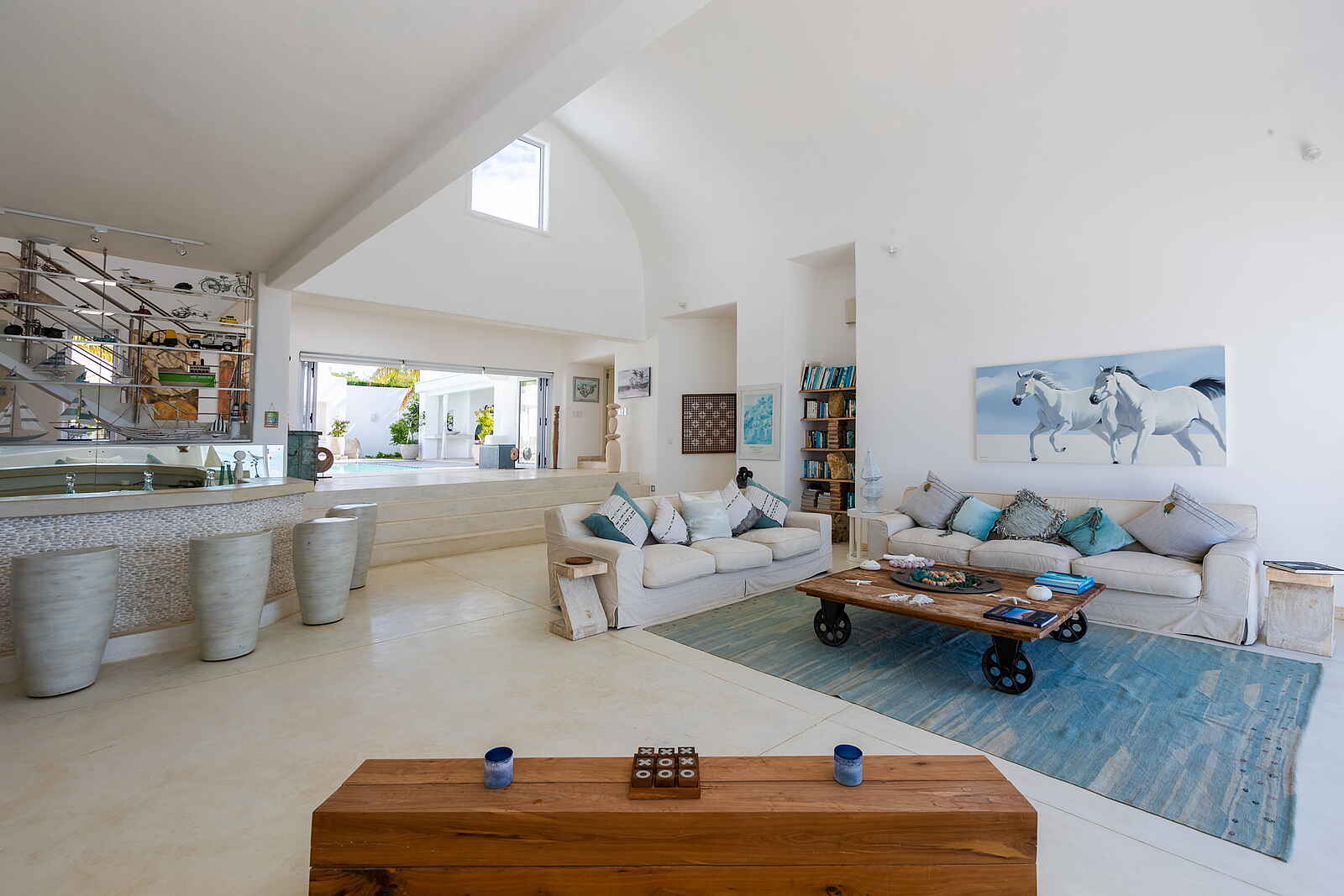 Santorini Mozambique: In der Hauptvilla Santorini Mozambique: In der Hauptvilla