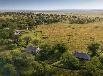 Kaskaz Mara Camp: Camp Layout aus der Luft