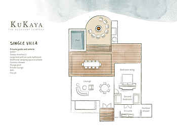 KuKaya: Grundriss einer Single Villa KuKaya: Grundriss einer Single Villa