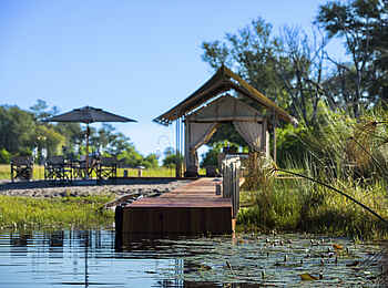 Monachira Camp: Der Bootsanleger Monachira Camp: Der Bootsanleger