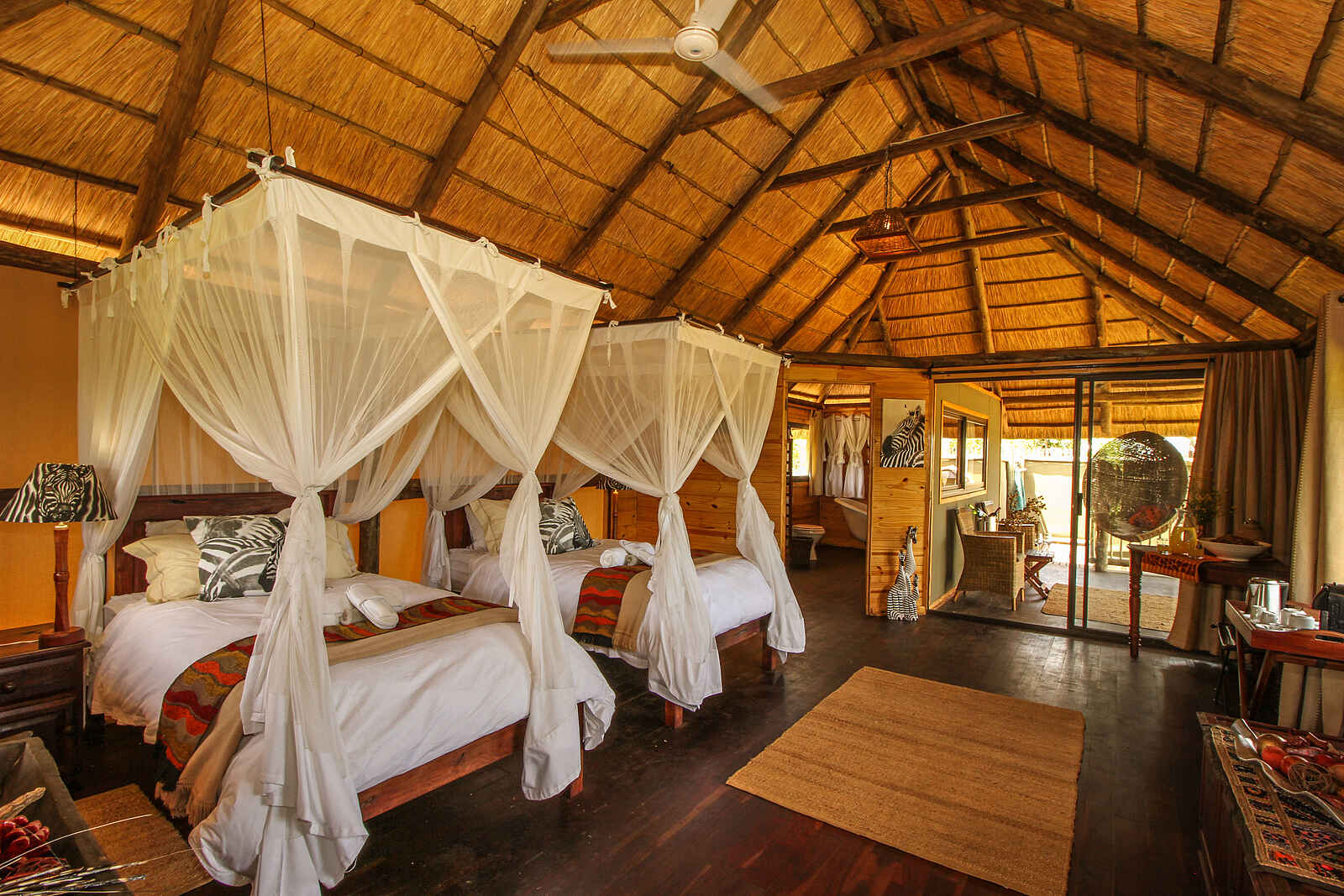 Nehimba Lodge: Einrichtung der Twin Rooms Nehimba Lodge: Einrichtung der Twin Rooms