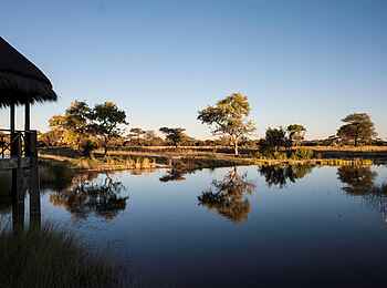 Onguma Bush Camp: Blick über den "See"